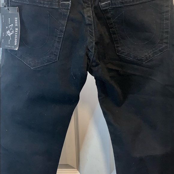 NWT Mens True Religion Geno Slim Fit Stretch Jeans in Body Rinse Black - Picture 4 of 14